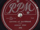 Hear Blues 78 HOWLIN' WOLF Crying At Daybreak  RPM 340