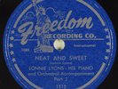 Hear R&B Blues Rocker inst 78 LONNIE LYONS Neat And Sweet FREEDOM 1512