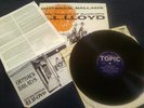 A.L.LLOYD/PEGGY SEEGER ,outback ballads TOPIC  1960 RARE  FOLK LP