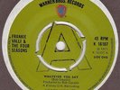 Frankie Valli & Four Seasons : Whatever You Say : Warner MINT Withdrawn