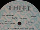 RARE PLEASURE - LET ME DOWN EASY **RARE DJ COPY PROMO 12