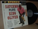 LOUIS ARMSTRONG: SATCHMO PLAYS KING OLIVER 1960 AUDIO FIDELITY VG++ LP; NO CD