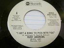 RUBY ANDREWS I GOT A BONE TO PICK WITH YOU RARE SOUL 45 PROMO