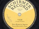 213. Nina Koshetz - Valse & None But Lonely Heart/At the Ball - Schirmer 5512