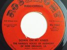 Black Gospel 45 FAMOUS ROCKS OF HARMONY Down On My Knees on Rosemont
