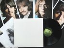 BEATLES NEAR MINT 2 LP WHITE ALBUM RARE APPLE CONTRACT PRESSING POSTER + PHOTOS