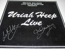 URIAH HEEP Live 1973 VINYL LP Mick Box Lee Kerslake Ken Hensley Autograph SIGNED