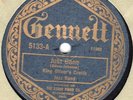 GENNETT 5133 King Oliver Creole Bd JUST GONE  Louis Armstrong's 1st disc E- 1923