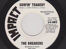 '63 SURF R&R Vocals BREAKERS Surfin' Tragedy/Surf Bird IMPACT 14 M- DJ HEAR BOTH