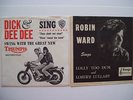DICK & DEE DEE AND ROBIN WARD 45 PICTURE SLEEVES ONLY - BOTH IN VG+ CONDITION