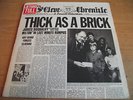 JETHRO TULL   THICK AS A BRICK ** 1972 UK 1st CHRYSALIS LP NEWSPAPER SLV.