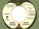 RARE LENNON PROMO 45 on APPLE NM MIND GAMES BEATLES MONO/STEREO