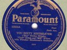 Paramount 12324 Louis Armstrong w Flet Hendeson GRANT & WILSON Dirty Mistreater