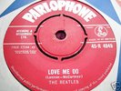 BEATLES LOVE ME DO ORIG 62' UK 1st ISSUE RED LABEL PARLOPHONE  V/G