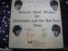 BEATLES 1st 1963 CHRISTMAS U.K. FAN CLUB FLEXI DISC