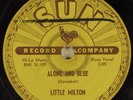 Hear Blues/Blues Rocker 78 LITTLE MILTON Alone And Blue/ If You Love Me SUN 200