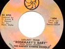 Latin HARVEY AVERNE DOZEN Lullaby From Rosemary's Baby / Central Park UPTITE M-