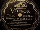 JAZZ AGE: GEORGE GERSHWIN plays GERSHWIN RHAPSODY IN BLUE,WHITEMAN VICTOR SCROLL