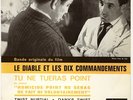 LE DIABLE ET LES DIX COMMANDEMENTS GARVARENTZ BOF EP 60's FRENCH MAGENTA