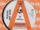 PEACHES AND HERB - FOR YOUR LOVE - MINT CBS A LABEL PROMO 1967 'SOUL SOUNDS logo