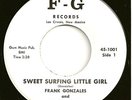 FRANK GONZALES & PALISADES 45  Sweet Surfing Little Girl/Let's Make Up - NM
