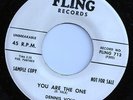 Rockabilly: DENNIS VOLK You Are the One 45 on FLING ORIG. Listen