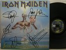 IRON MAIDEN Seventh Son... RARE 100% AUTHENTIC FULLY SIGNED AUTOGRAPHED VINYL LP
