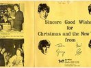 BEATLES CHRISTMAS FAN CLUB 1963 RARE ORIGINAL FLEXI