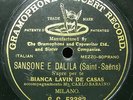 (S) LAVIN DE CASAS Bianca Opera 78rpm G&T 53382 S&Delilah-S'apre Per Te