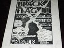 RARE 1980 BLACK FLAG FLYER GEZA X CIRCLE JERKS STAINS @ HIDEAWAY HARDCORE KBD