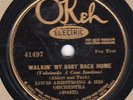 Okeh 41497 LOUIS ARMSTRONG ORCH Walkin' Baby Back Home 1931 A-1 stampers