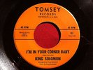 ELLIS SOLOMON I'm In Your Corner Baby SOUL 45 TOMSEY Records101 45 RPM RARE