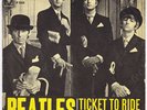 BEATLES Ticket To Ride  Sweden 45 UNIQUE p/s B/W Yes It Is LISTEN