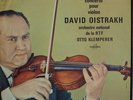 BRAHMS Violin Concerto in D major Oistrakh Klemperer Columbia SAXF 196 LP