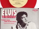 2 ELVIS PRESLEY Red & Gold vinyl 45 rpm - Suspicioius Minds - Funny How Time
