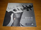 BACH - SONATAS FOR SOLO VIOLIN = YEHUDI MENUHIN = HMV ALP 1512 GOLD/ RED MONO
