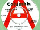 HEINZ THINK TWICE / BIG FAT SPIDER OG UK COLUMBIA 45 DEMO