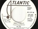 AC/DC -Hell's Bells- 1980 CANADIAN Atlantic/WEA PROMO 45  Canada 