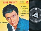 Elvis Presley Just Because + 3 Japan German Import Ep With Picture Sleeve