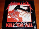 Metallica Kill em All SIGNED autographed LP Megaforce
