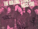 Rolling Stones 'Miss You'; signed record on sleeve & record