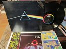 Pink FLoyd Dark Side of the Moon GOLD PROMO STAMP with 2 POSTERS & STICKERS