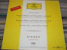 DGG RED STEREO BEETHOVEN HOELSCHER CELLO SONATAS DEMUS PIANO 138 012 SLPM 11/58