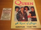 Queen Knebworth Concert Ticket + Programme