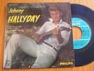 FRENCH EP JOHNNY HALLYDAY Douce violence écrit en argent + LANGUETTE EX+