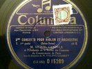 VERY RARE French 78rpm COLUMBIA Miquel CANDELA  GAUBERT SAINT-SAENS D 15209/12
