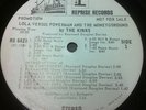 WHITE LABEL PROMO The Kinks - Lola Versus Powerman - ORIGINAL 1970 LP NM