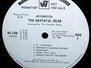  1969 WHITE LBL PROMO   AOXOMOXOA GRATEFUL DEAD Acid Psych Garcia TRIP