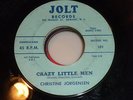 CHRISTINE JORGENSEN Crazy Little Men MONSTER TRANSGENDER 45 HEAR Nervous Jervis