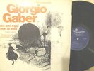 GIORGIO GABER - ANCHE PER OGGI NON SI VOLA (1974,ITA) - NM